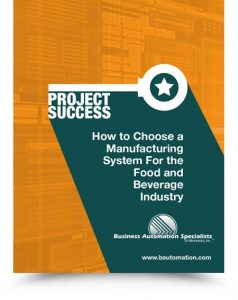 Whitepaper - Hot to Choose a Manufacturing System for the Food and Beverage Industry