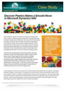 Discover Plastics Makes a Smooth Move to Microsoft Dynamics NAV