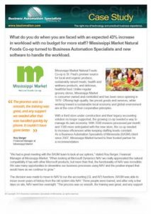 Mississiooi Market Case Study