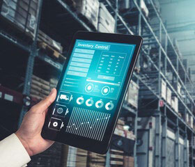 Tablet Computer with Graphs and Charts